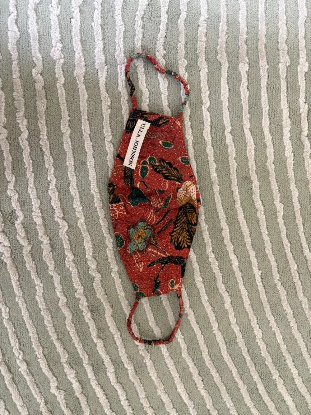 ✨ ULLA JOHNSON Floral Printed Cotton Face Mask ✨